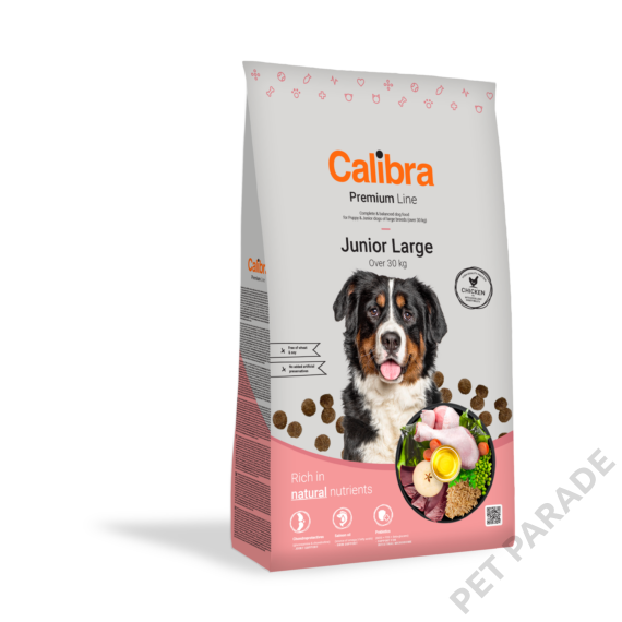 Calibra Dog Premium Junior Large 12 kg + 3 kg AKCIÓ!