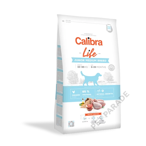 Calibra Dog Life Junior Medium Breed Chicken 12 kg
